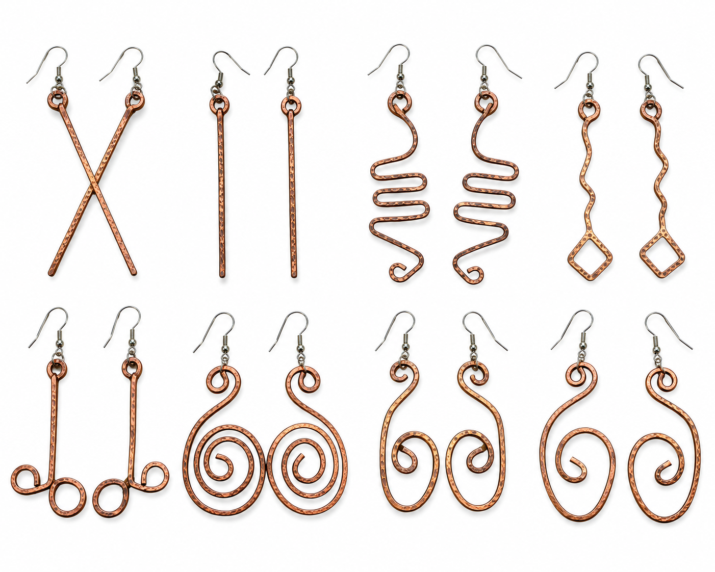 Copper Earrings Handmade