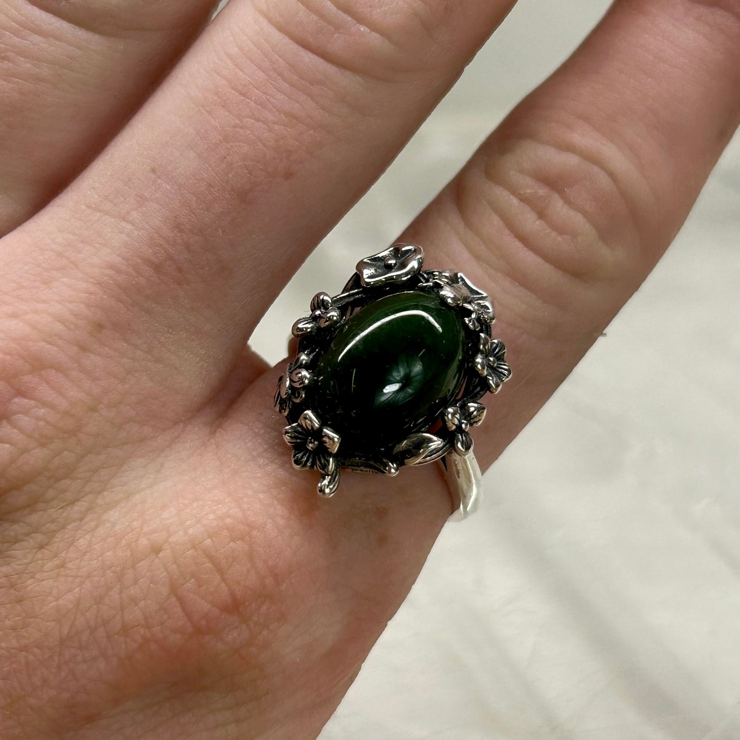 Green Aventurine Adjustable Ring