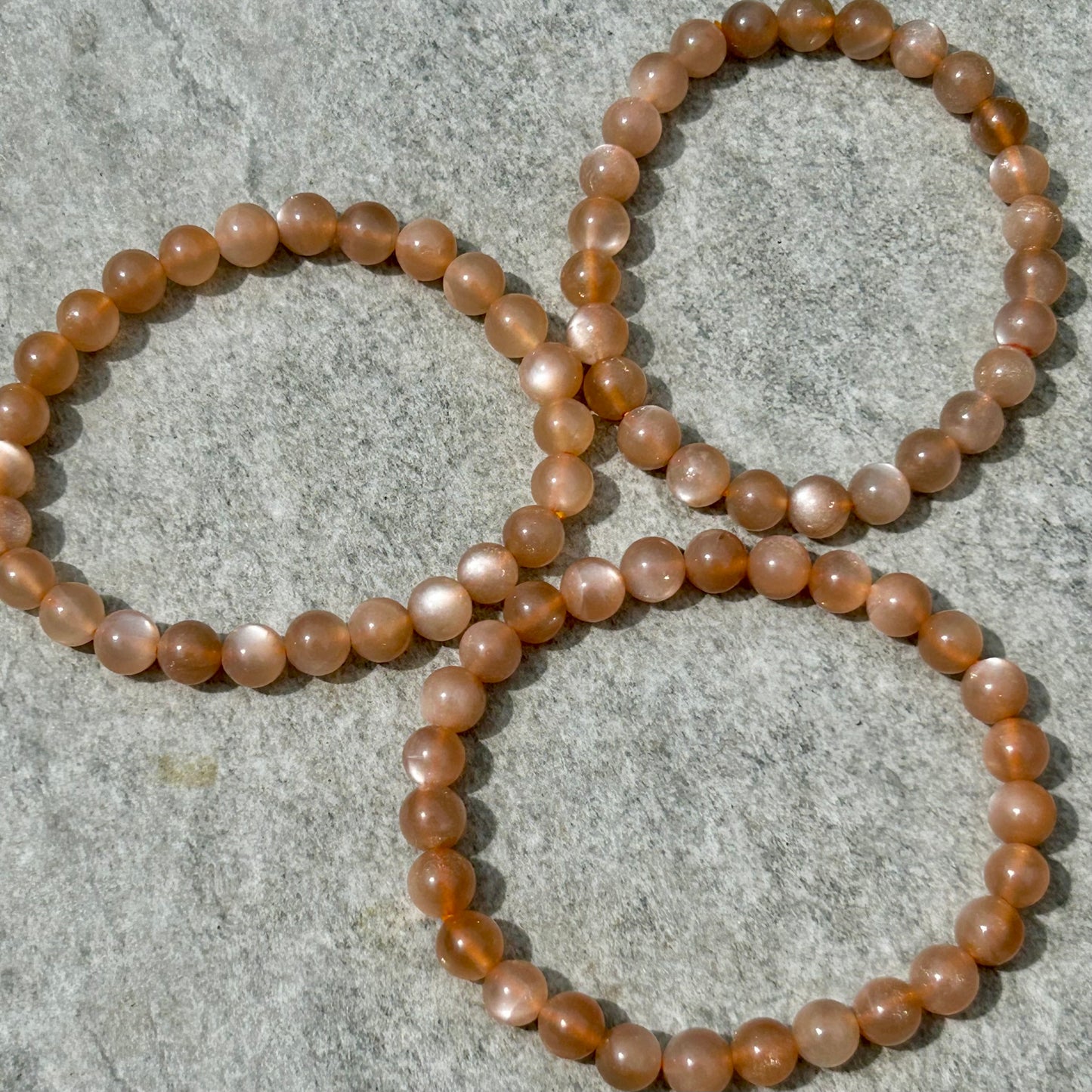 Peach Moonstone Bracelet 8mm