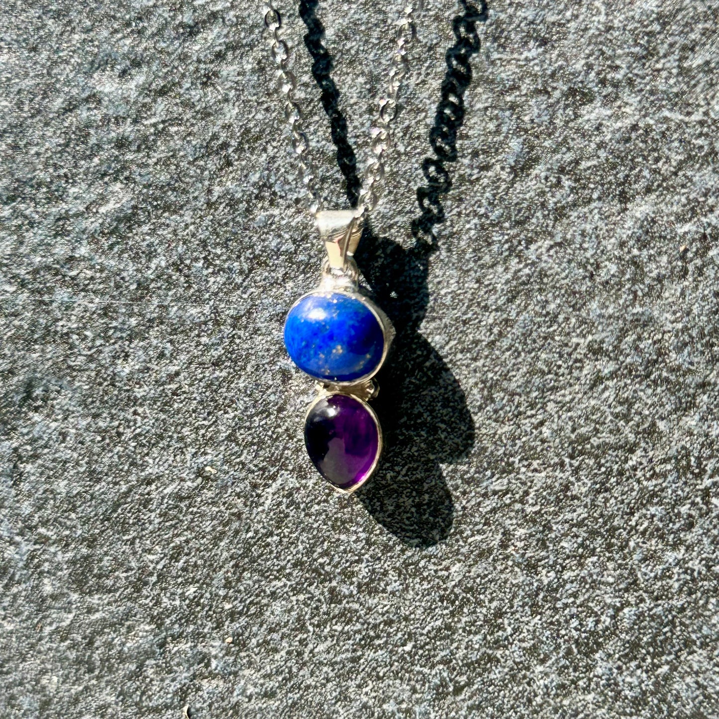 Lapis & Amethyst 925 Pendant