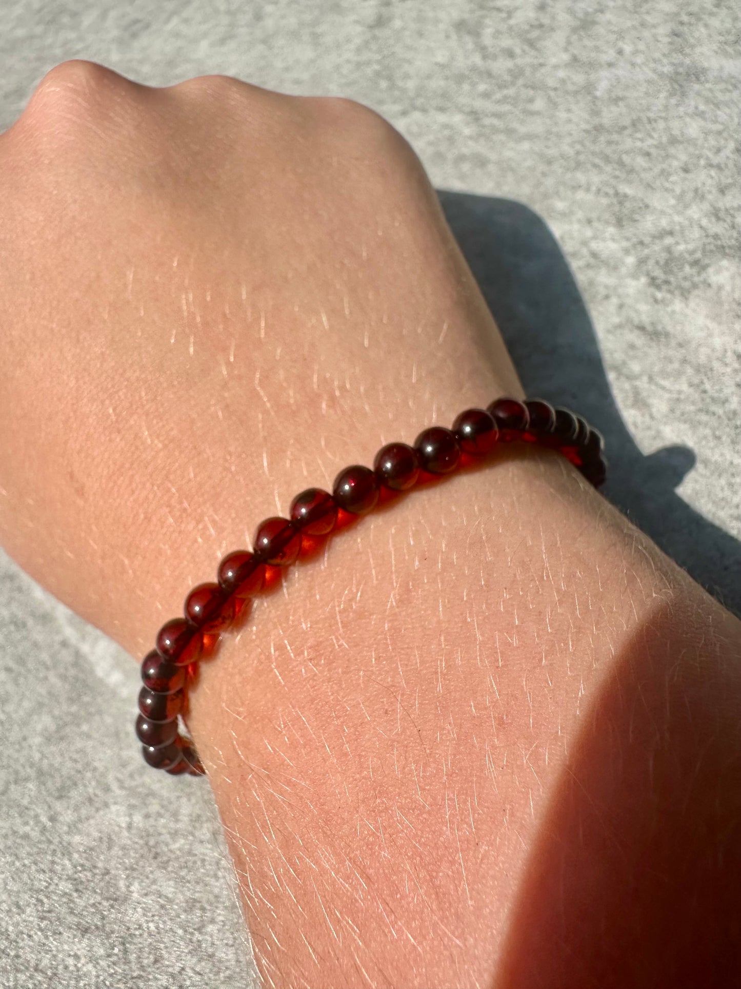 Cherry Amber Bracelets 4mm