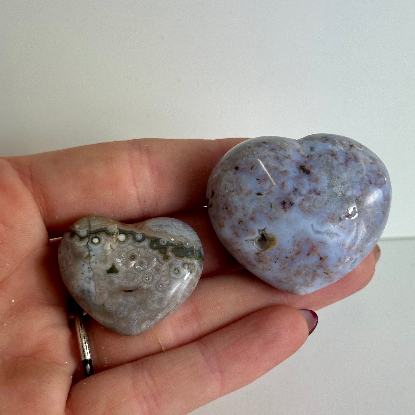 Ocean Jasper Hearts