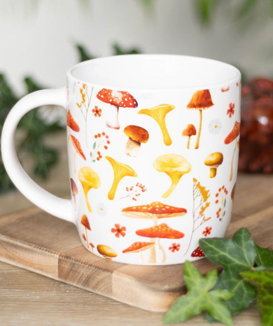 All Over Mushroom Print Mug