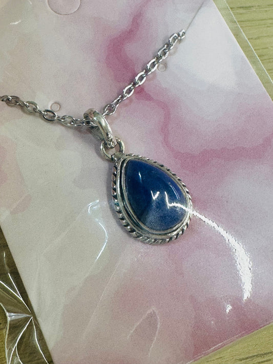 925 Lapis Tear Drop Pendant