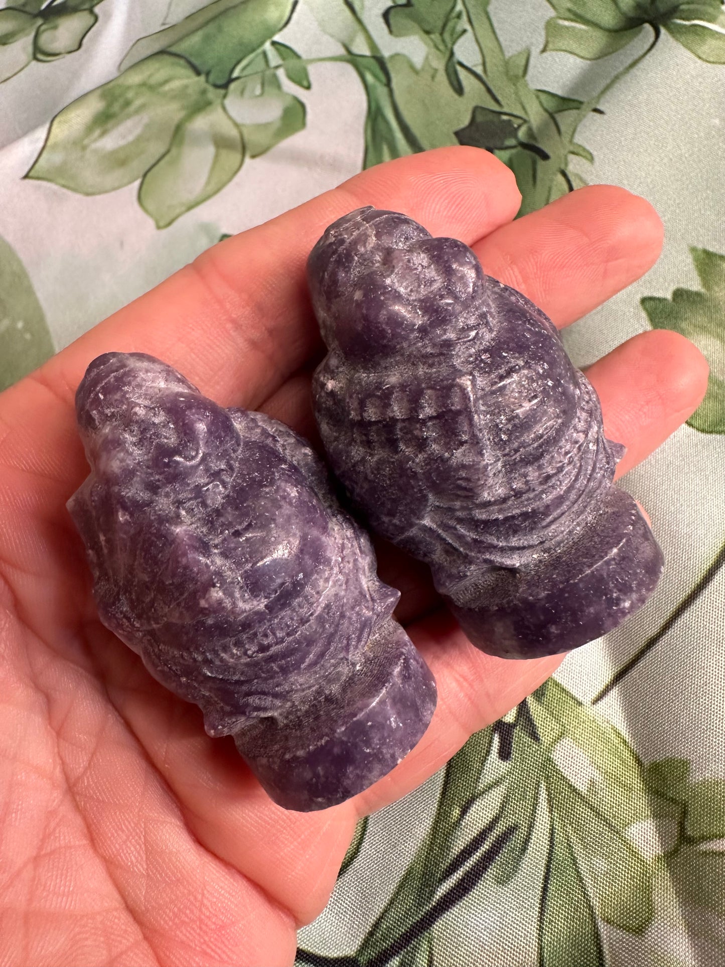 Lepidolite Buddha