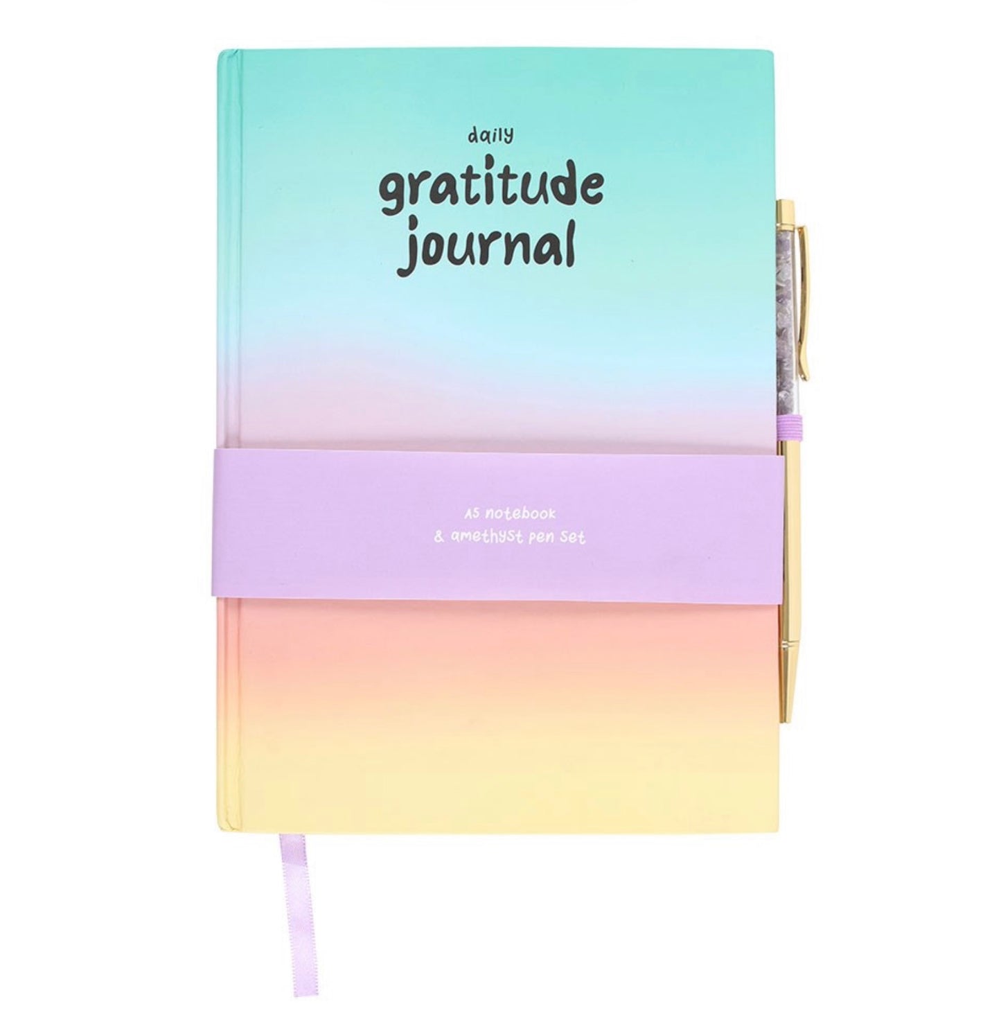 Gratitude Journal & Amethyst Pen