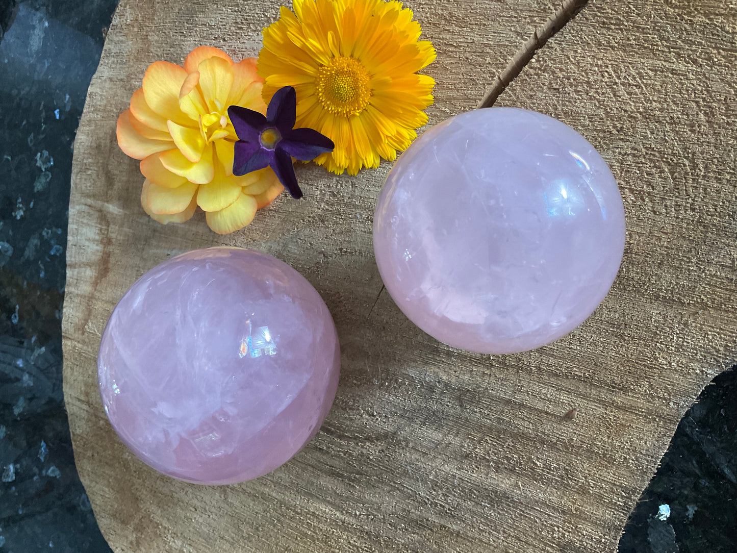 Rose Quartz Spheres