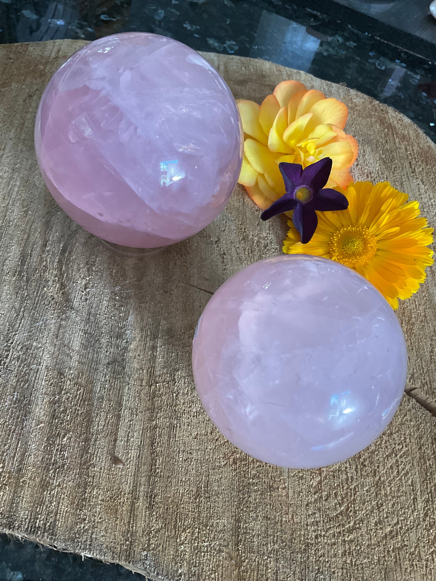 Rose Quartz Spheres