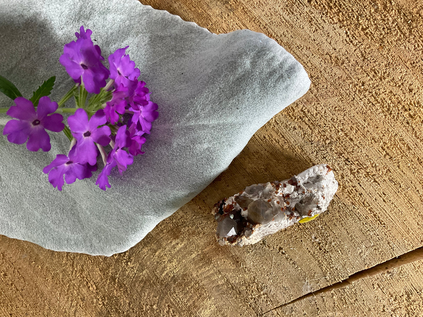 Smokey Quartz & Garnet Raw