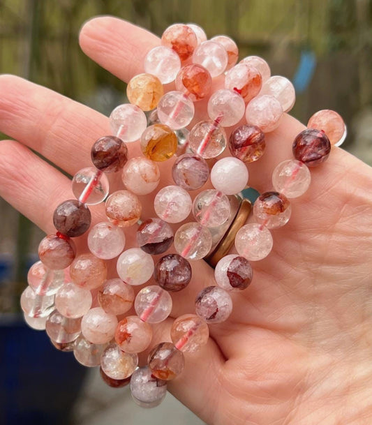 Fire Quartz 8mm Bracelet