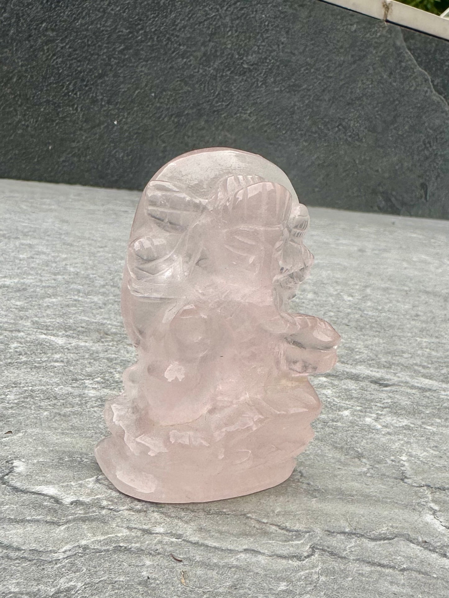Rose Quartz geisha crystal