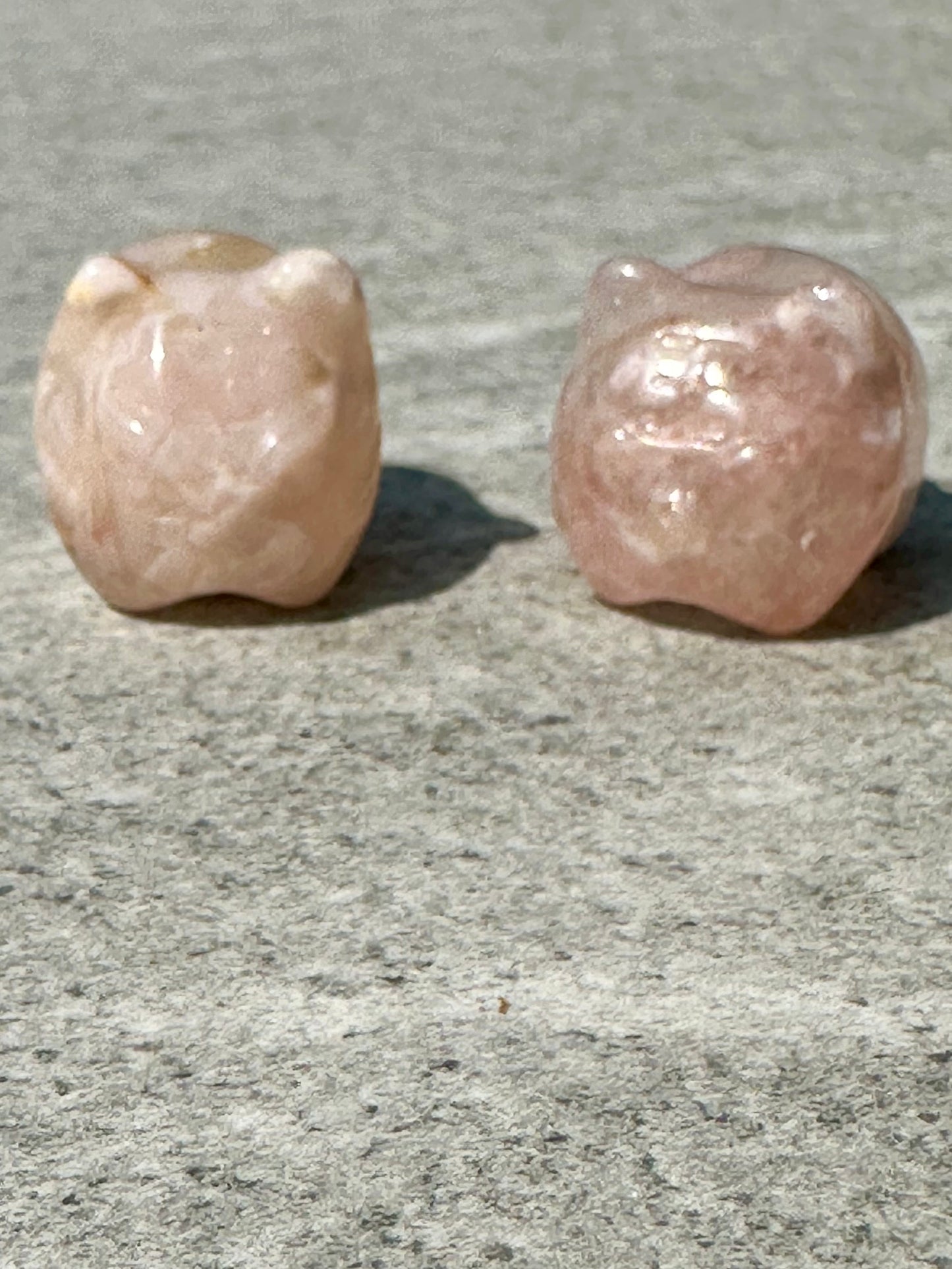 Flower Agate Hamster Carvings