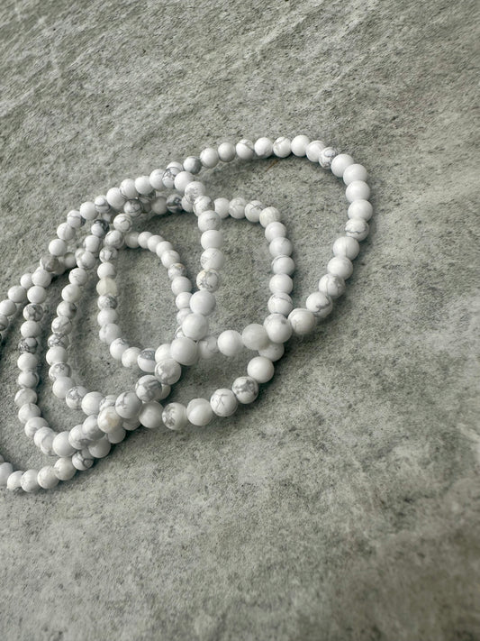 Howlite 4mm Bracelet