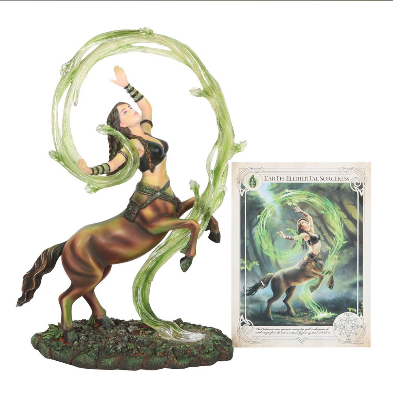 Earth Elemental Sorceress Figurine