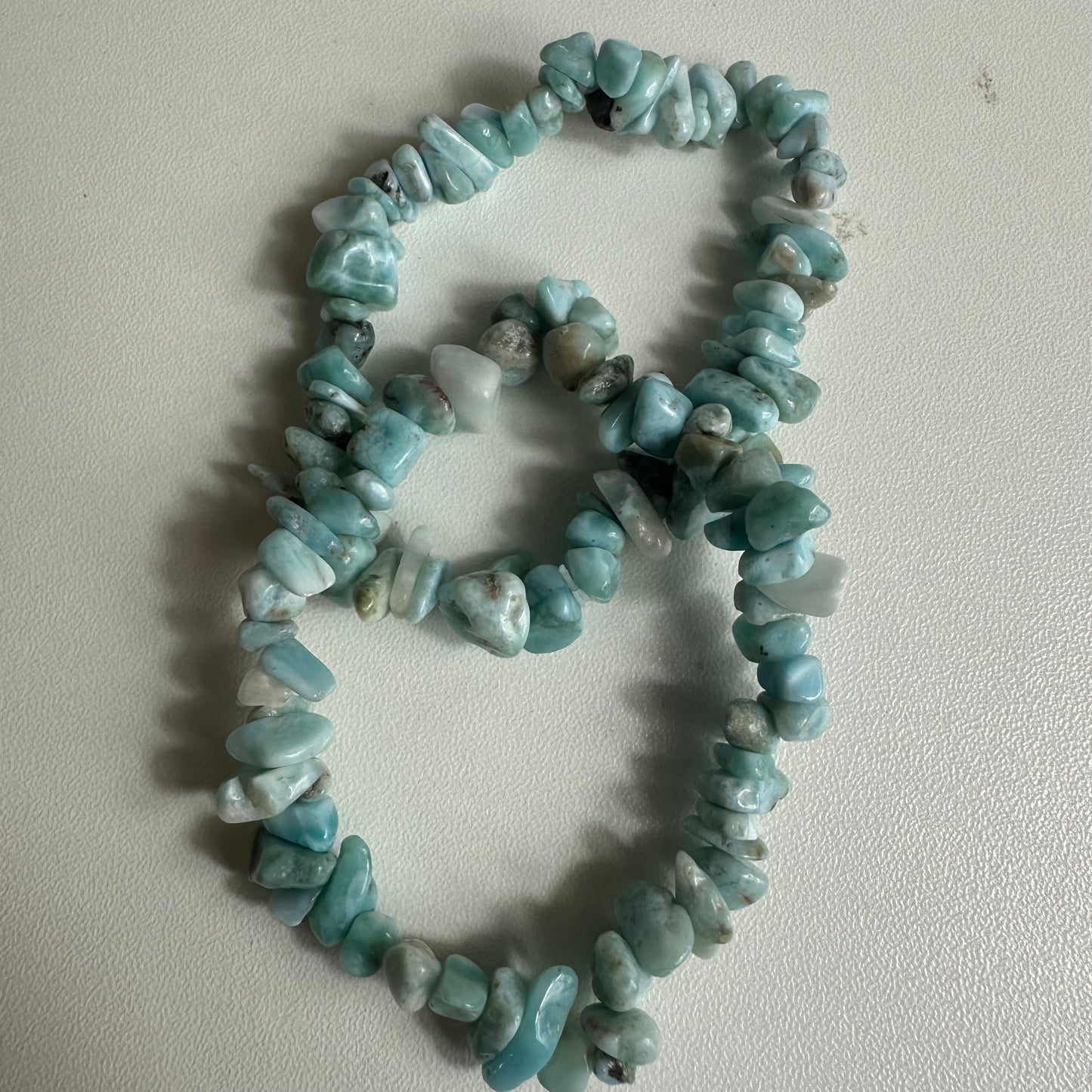 Larimar Chipped Bracelets