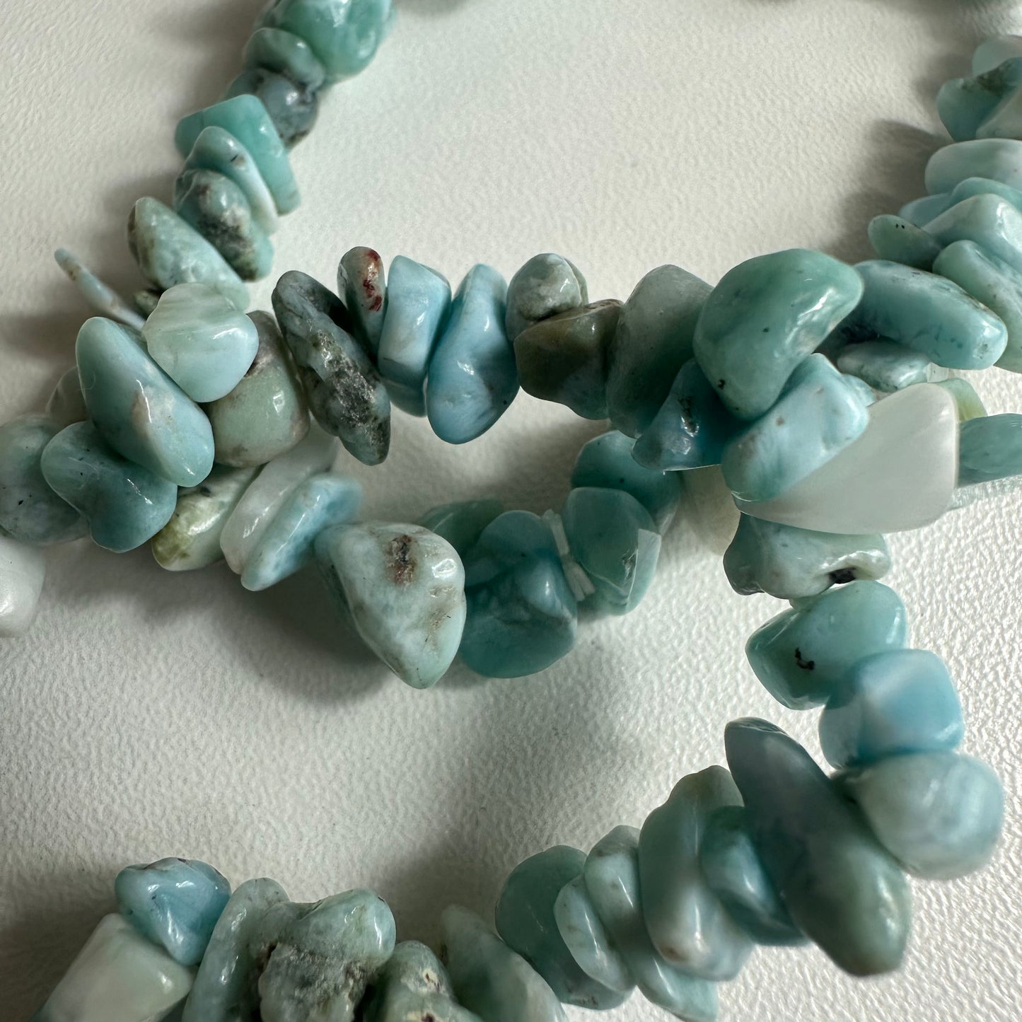 Larimar Chipped Bracelets