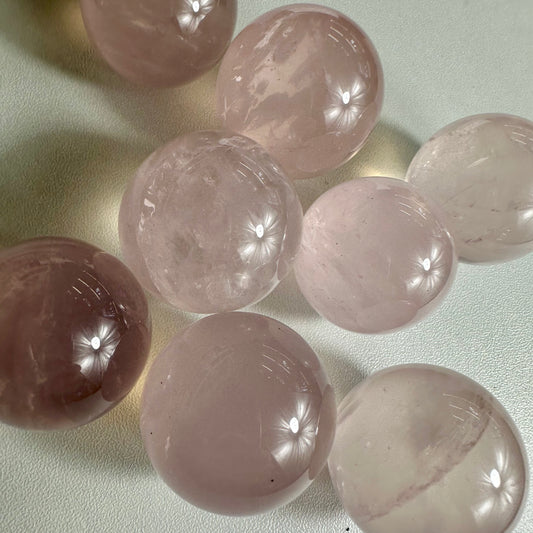 Mini Rose Quartz Sphere