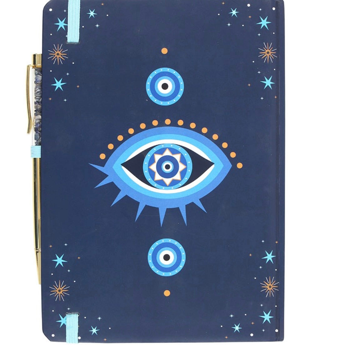 All Seeing Eye Journal With Crystal Chipped Pen