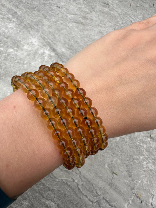 Light Amber Bracelets 6mm