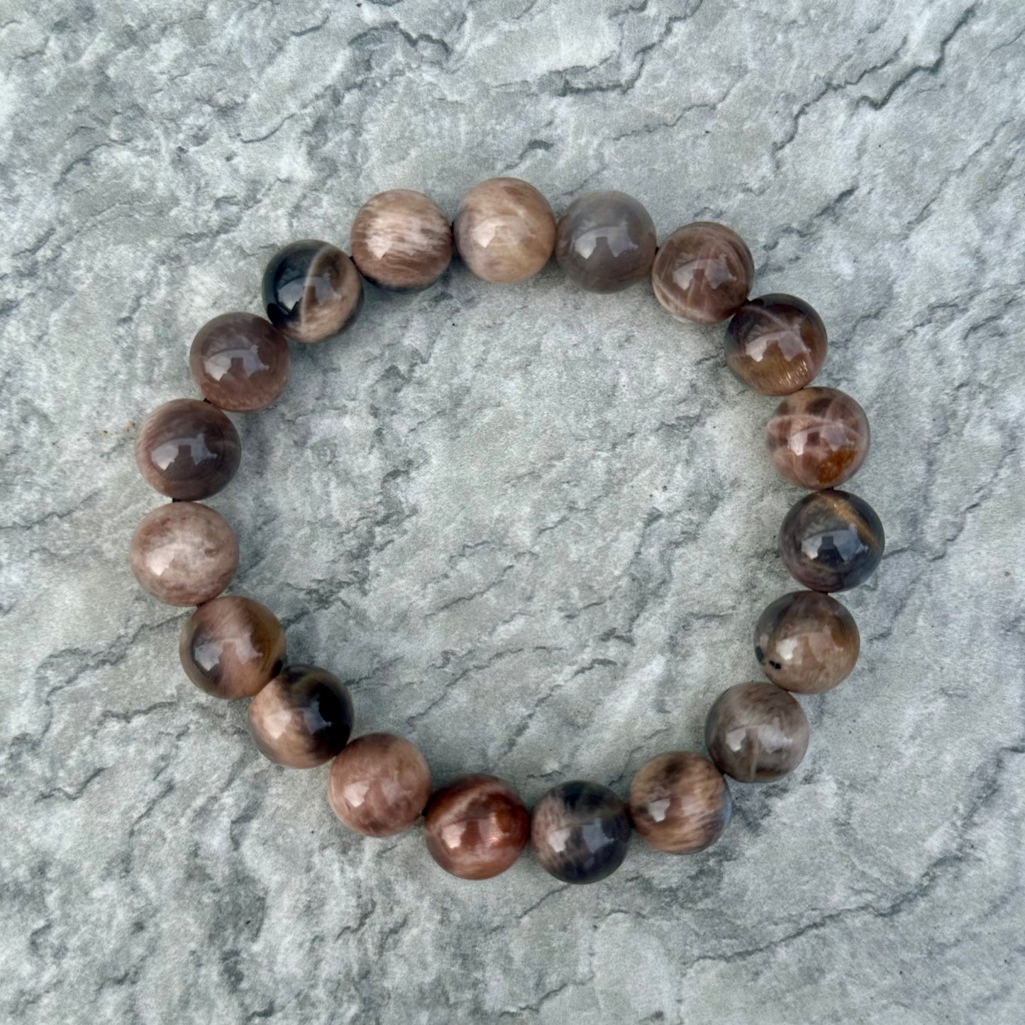 Black Moonstone Bracelets 10mm