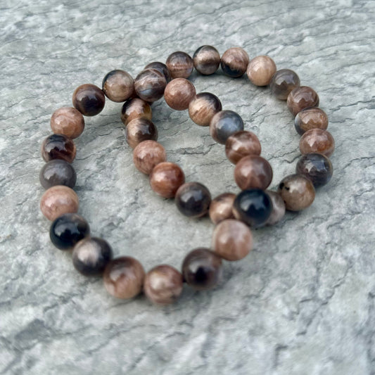 Black Moonstone Bracelets 10mm