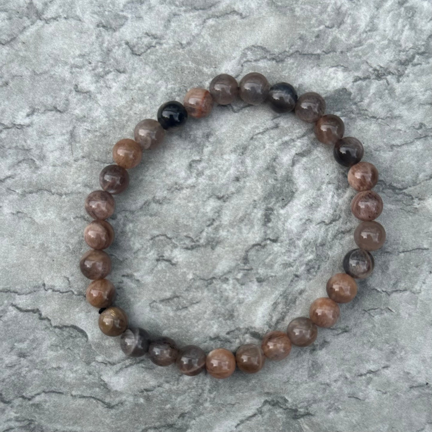 Black Moonstone Bracelets 6mm