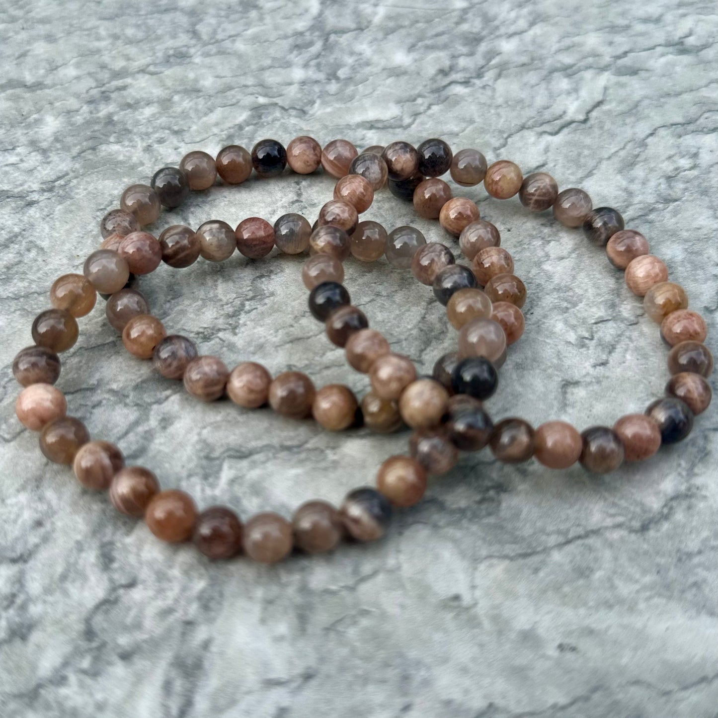 Black Moonstone Bracelets 6mm