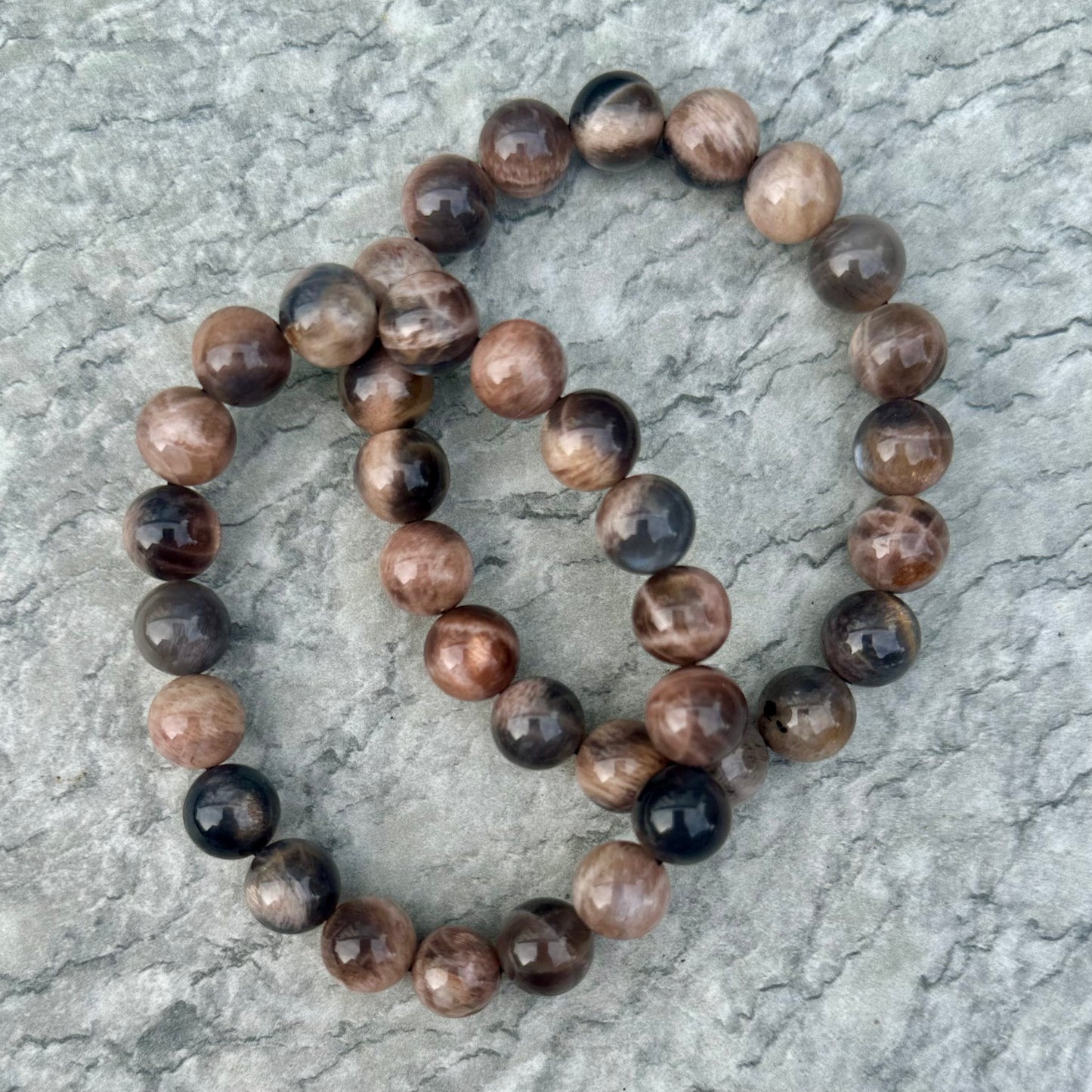 Black Moonstone Bracelets 10mm