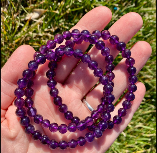 Amethyst 6mm Bracelets