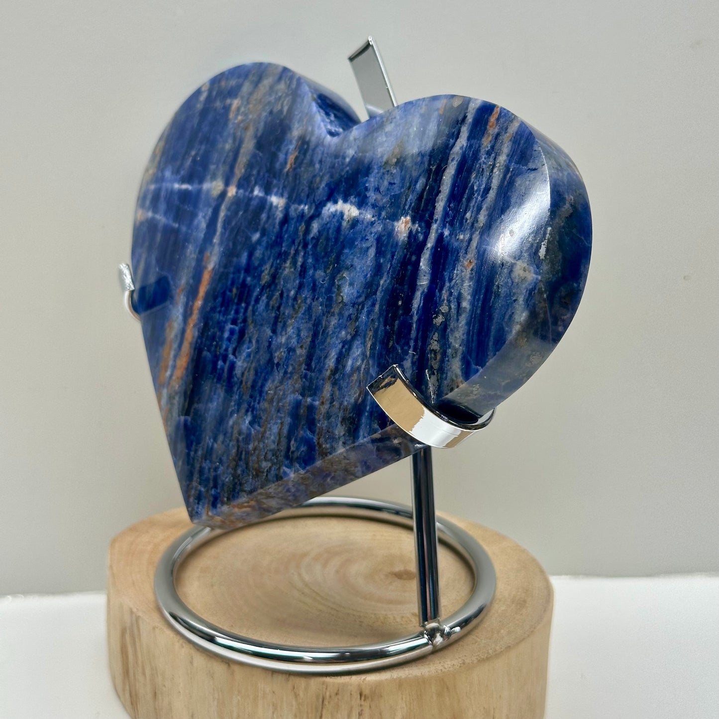 Sunset Sodalite Hearts On Stand