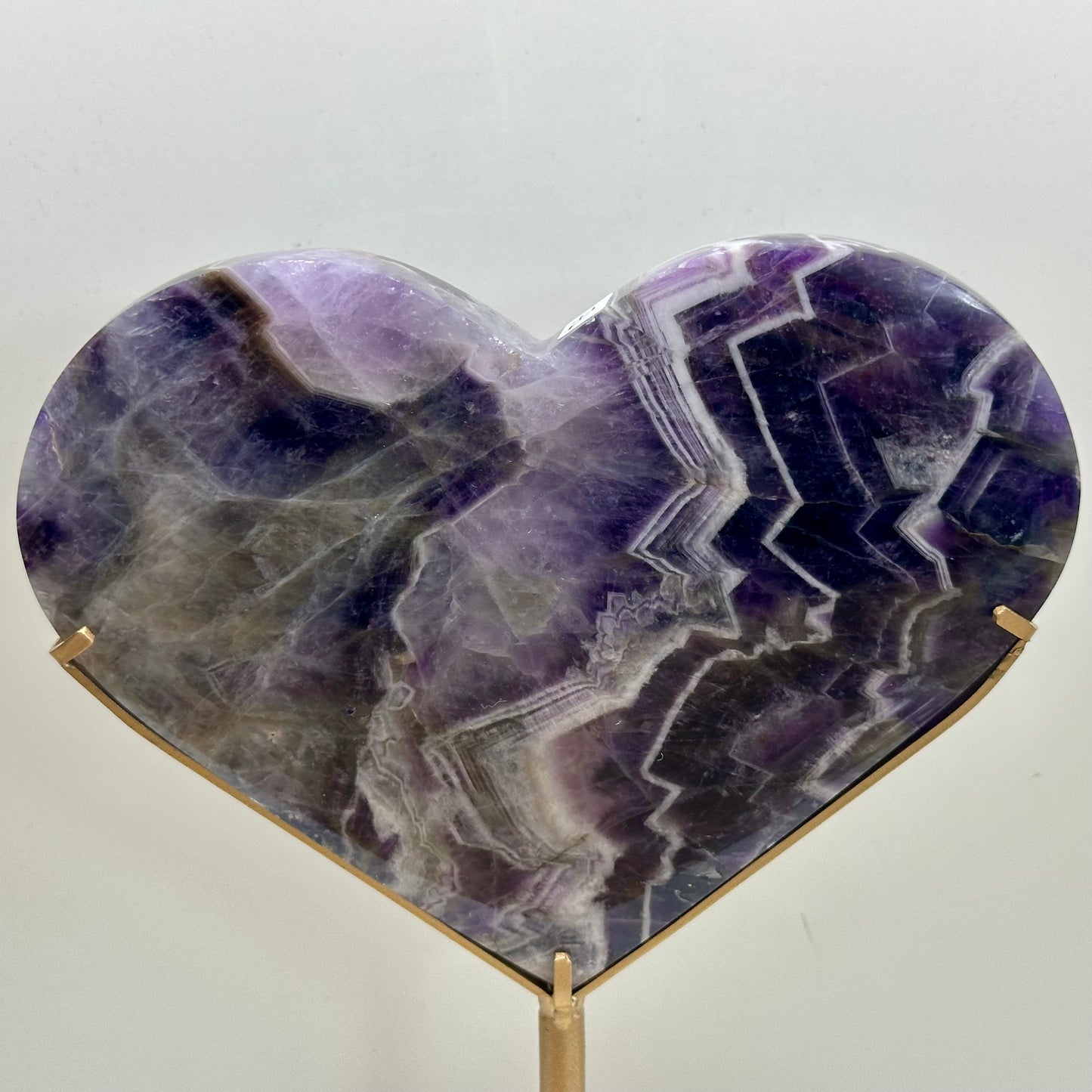 Dream Amethyst Heart On Stand