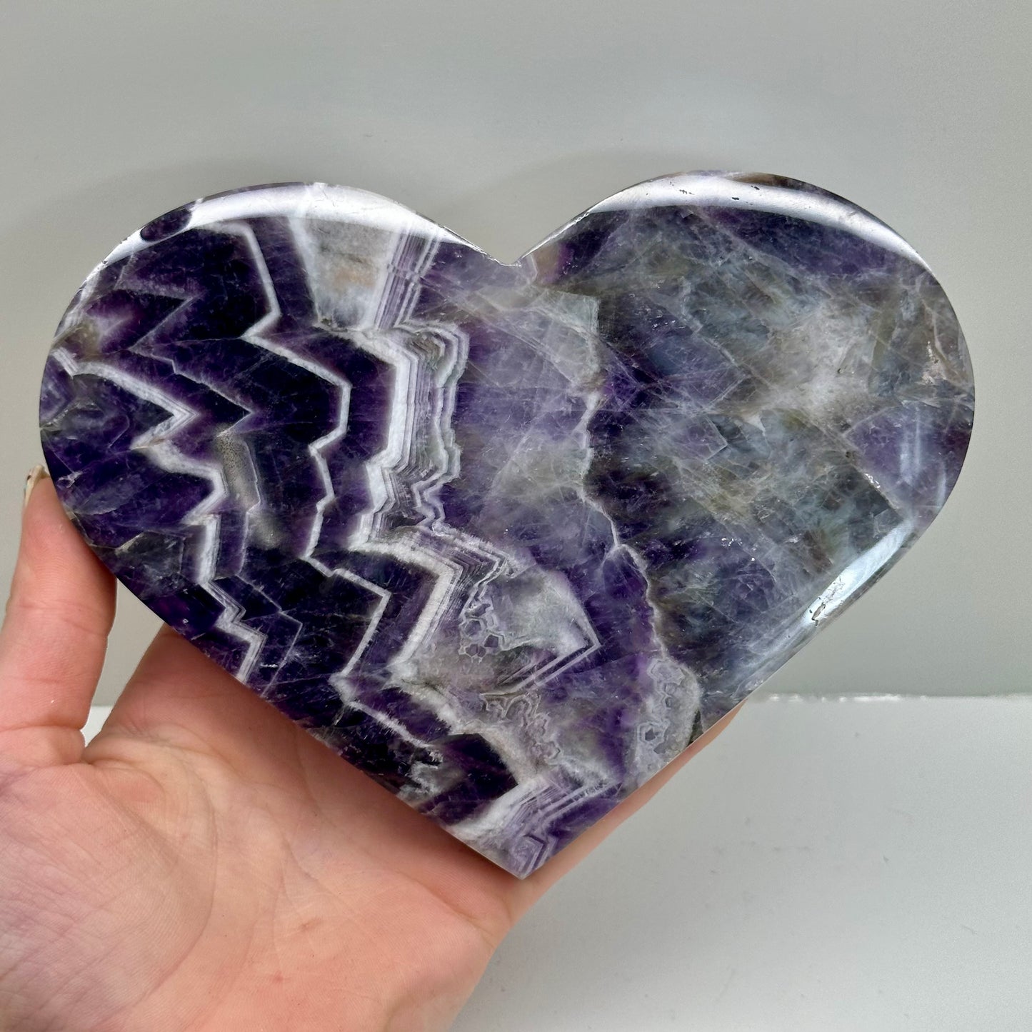 Dream Amethyst Heart On Stand