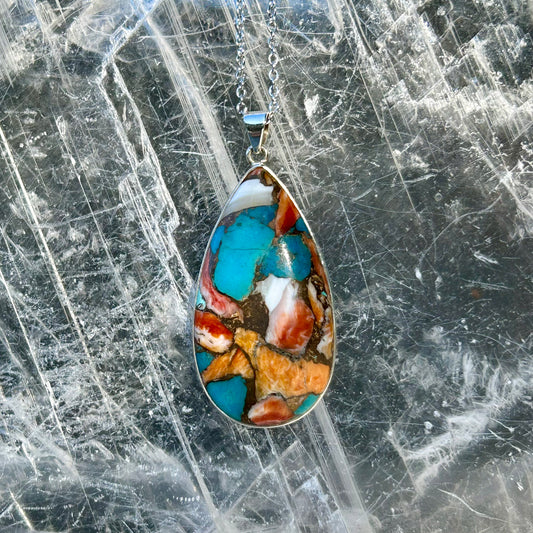 Oyster Turquoise 925 Pendant
