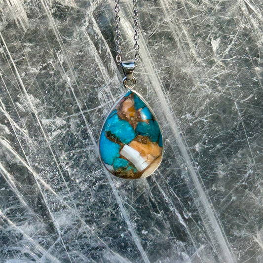 Oyster Turquoise 925 Pendant