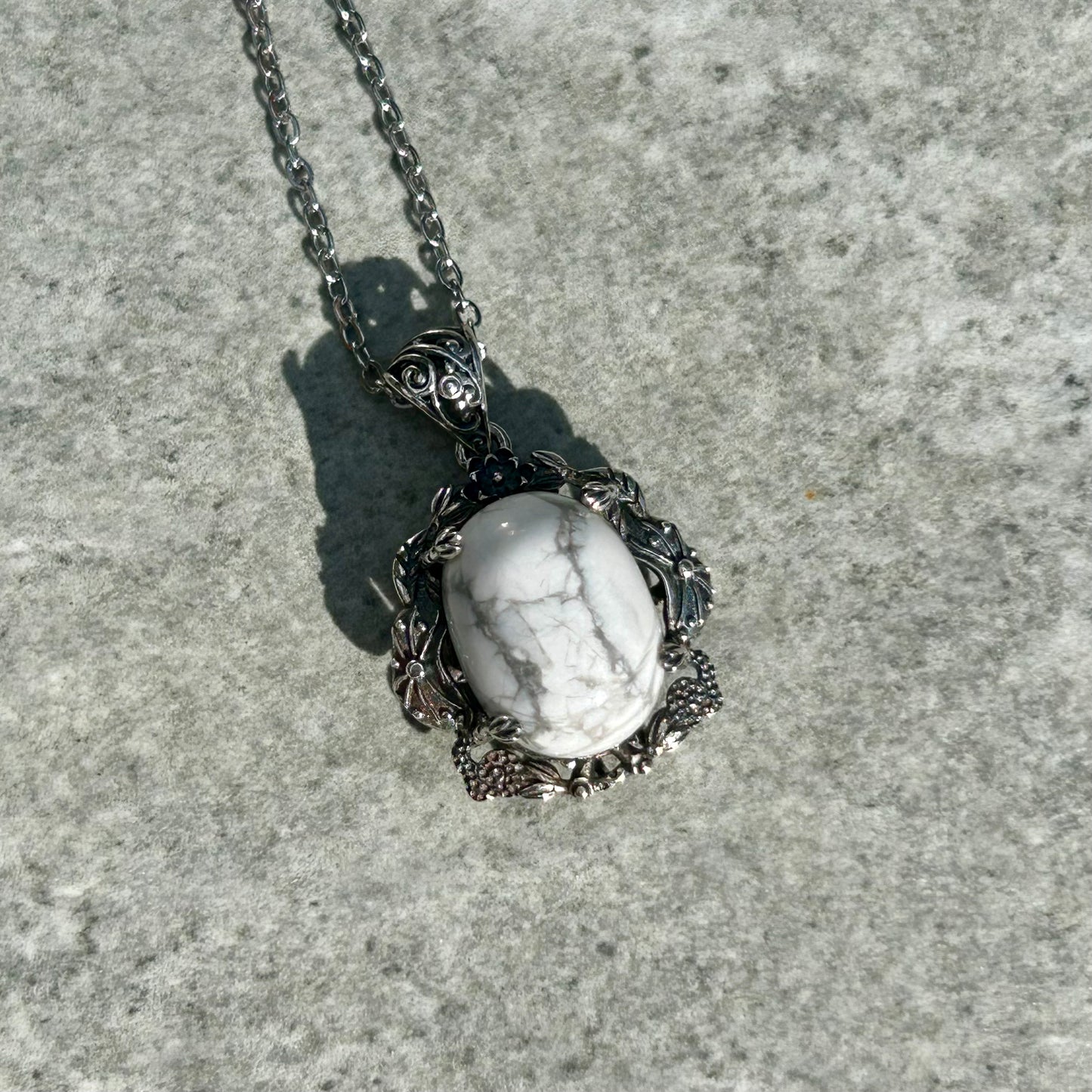 Howlite 925 Pendant