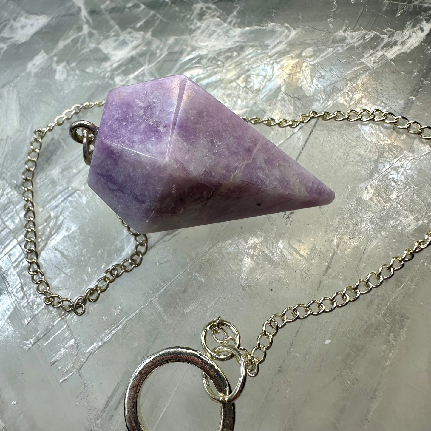 Lepidolite Pendulum