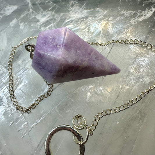 Lepidolite Pendulum