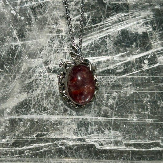 Fire Quartz 925 Pendant
