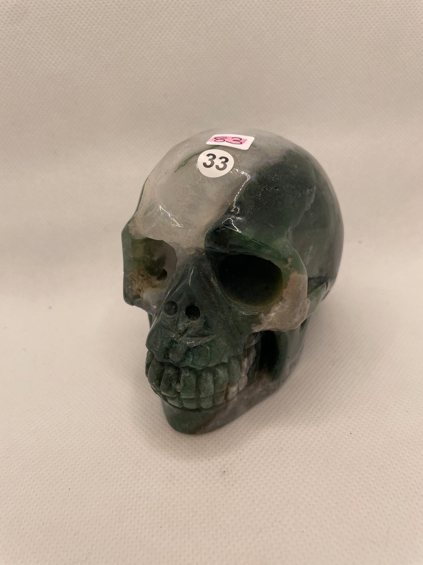 Moss-Agate Skull