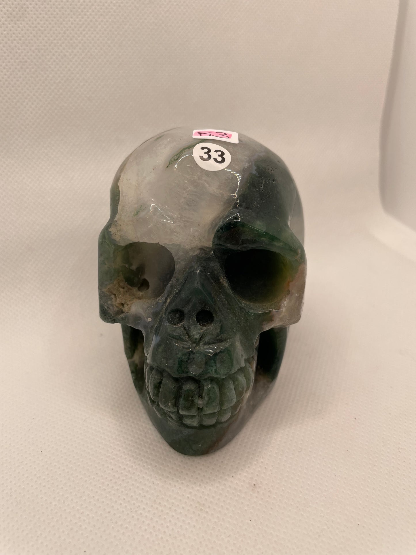 Moss-Agate Skull