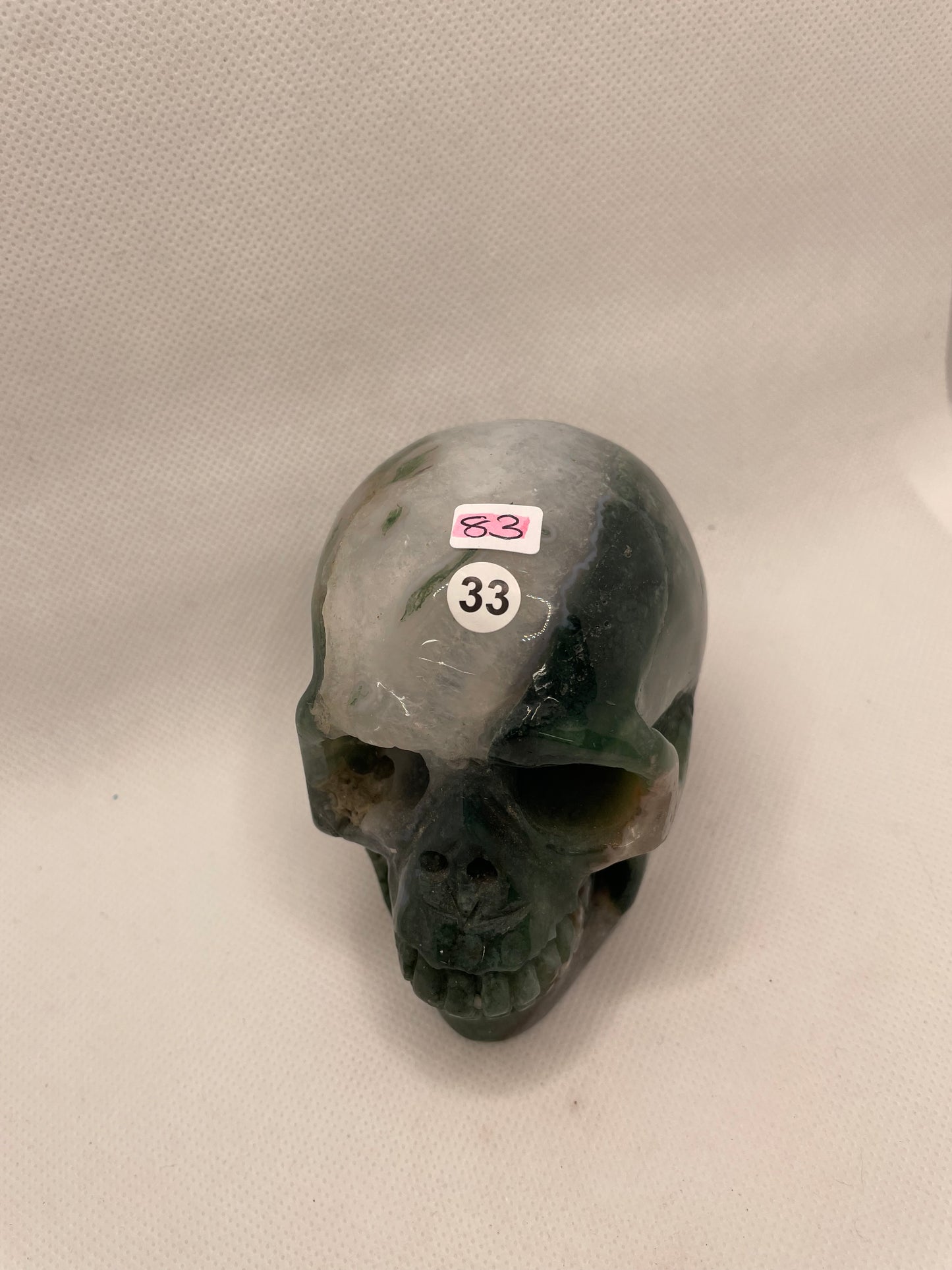 Moss-Agate Skull