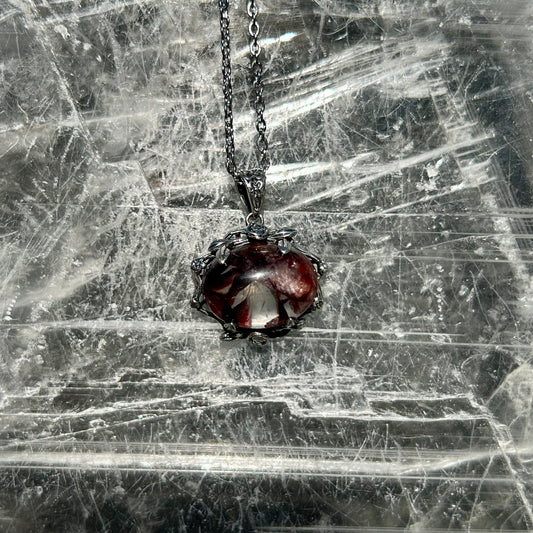 Fire Quartz 925 Pendant