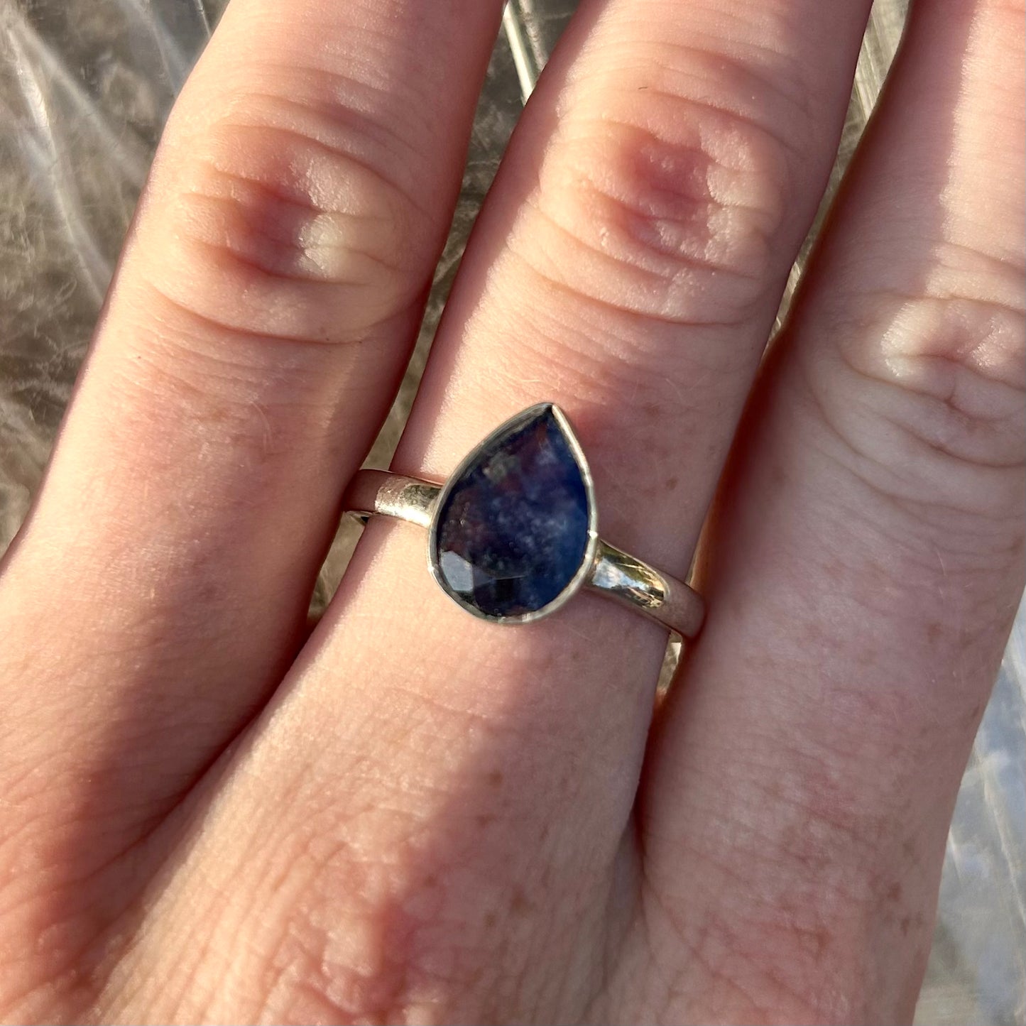925 Sapphire Ring Size S