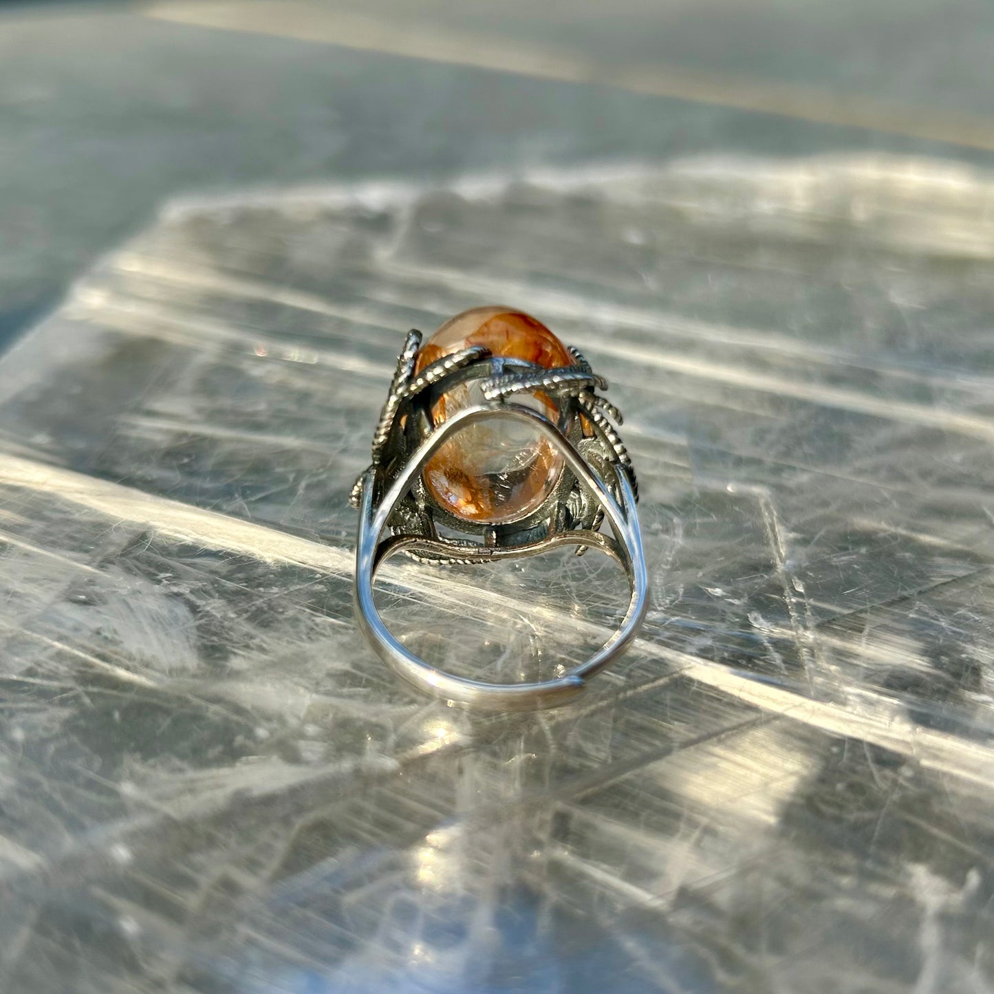 Adjustable Golden Healer 925 Ring