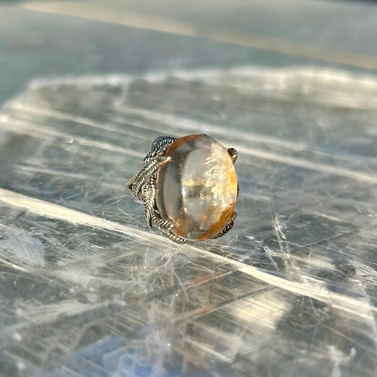 Adjustable Golden Healer 925 Ring