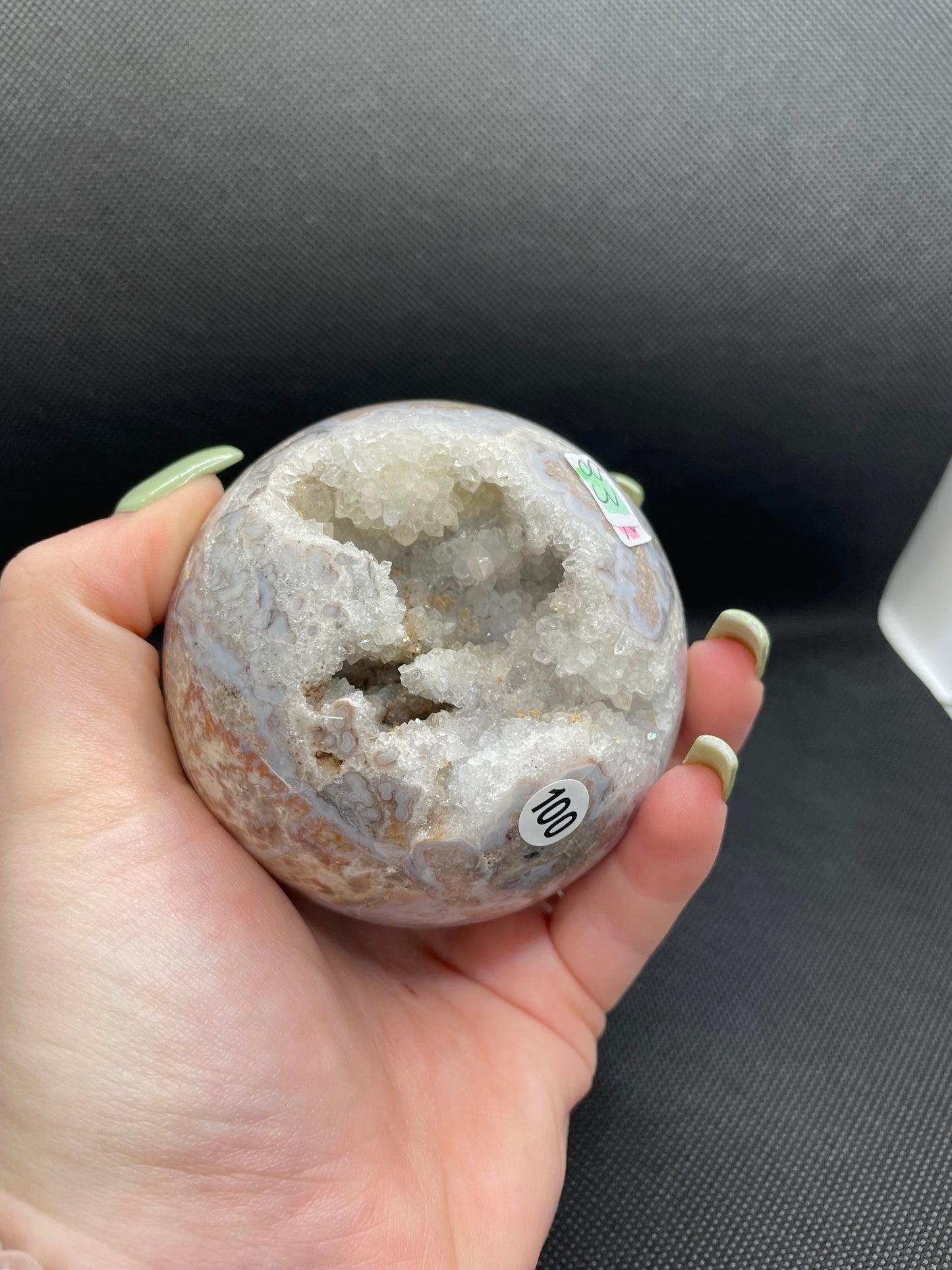 Blue Flower Agate Sphere