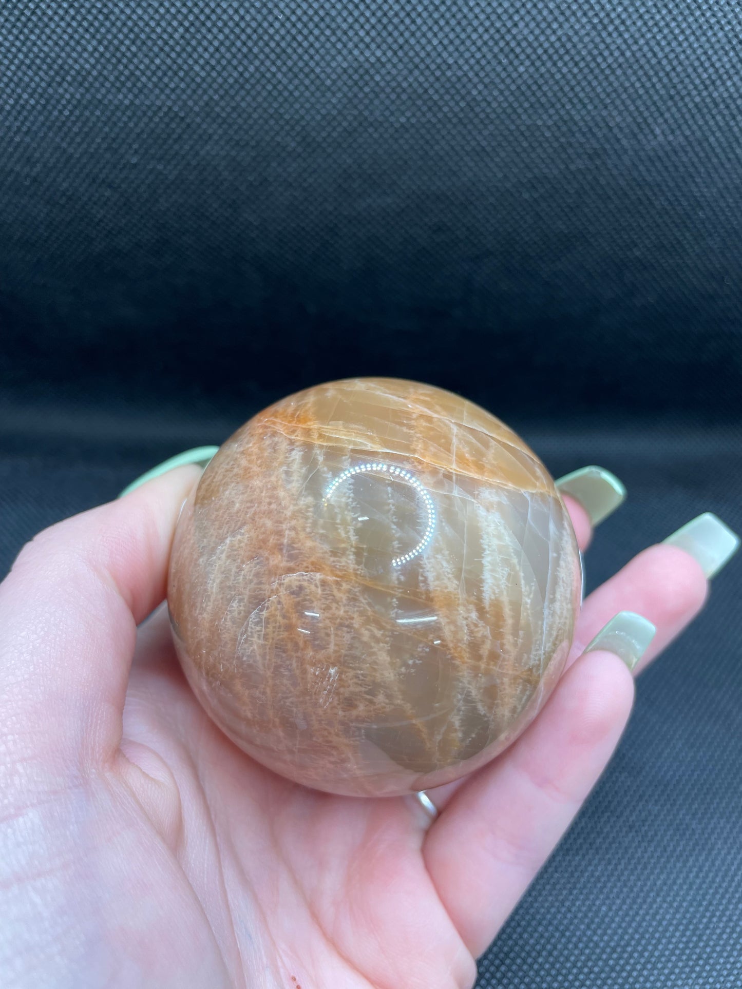 Peach Moonstone Sphere