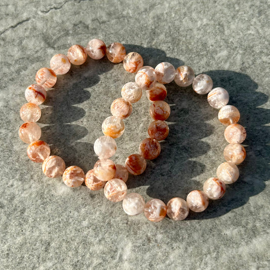 Snow Rutile Bracelet 8mm
