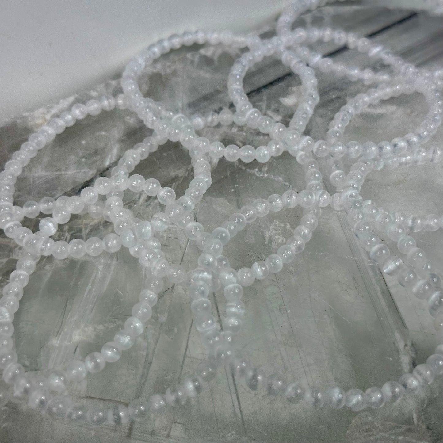 Selenite 4mm Bracelets