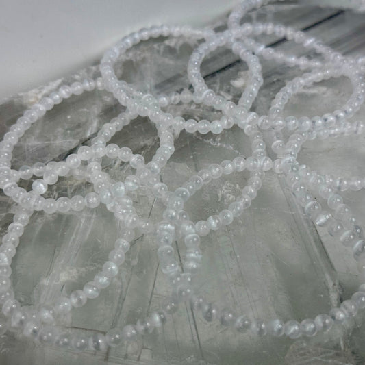 Selenite 4mm Bracelets